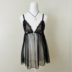 Victoria’s Secret Black lace lingerie top